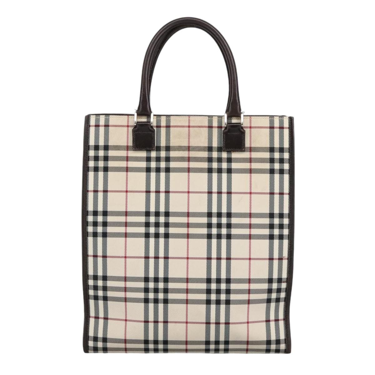 Burberry Nova Check Beige Canvas Handbag (Pre-Owned) Size ONE SIZE - 2 Thumbnail