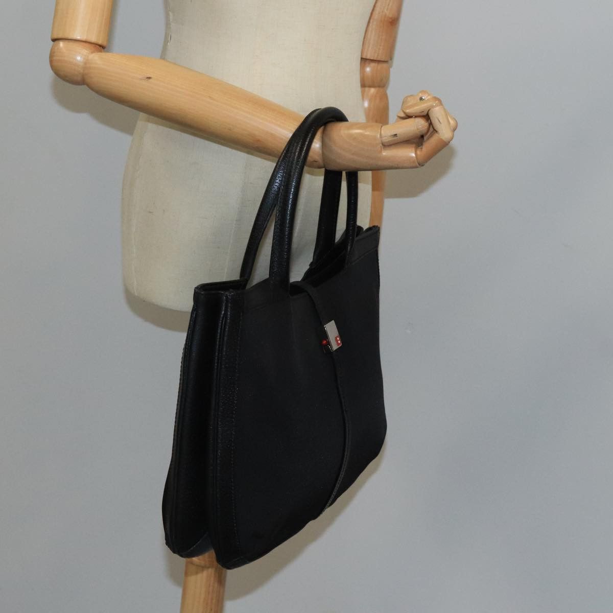 Bally Black Canvas Handbag (Pre-Owned) Size ONE SIZE - 15 Thumbnail