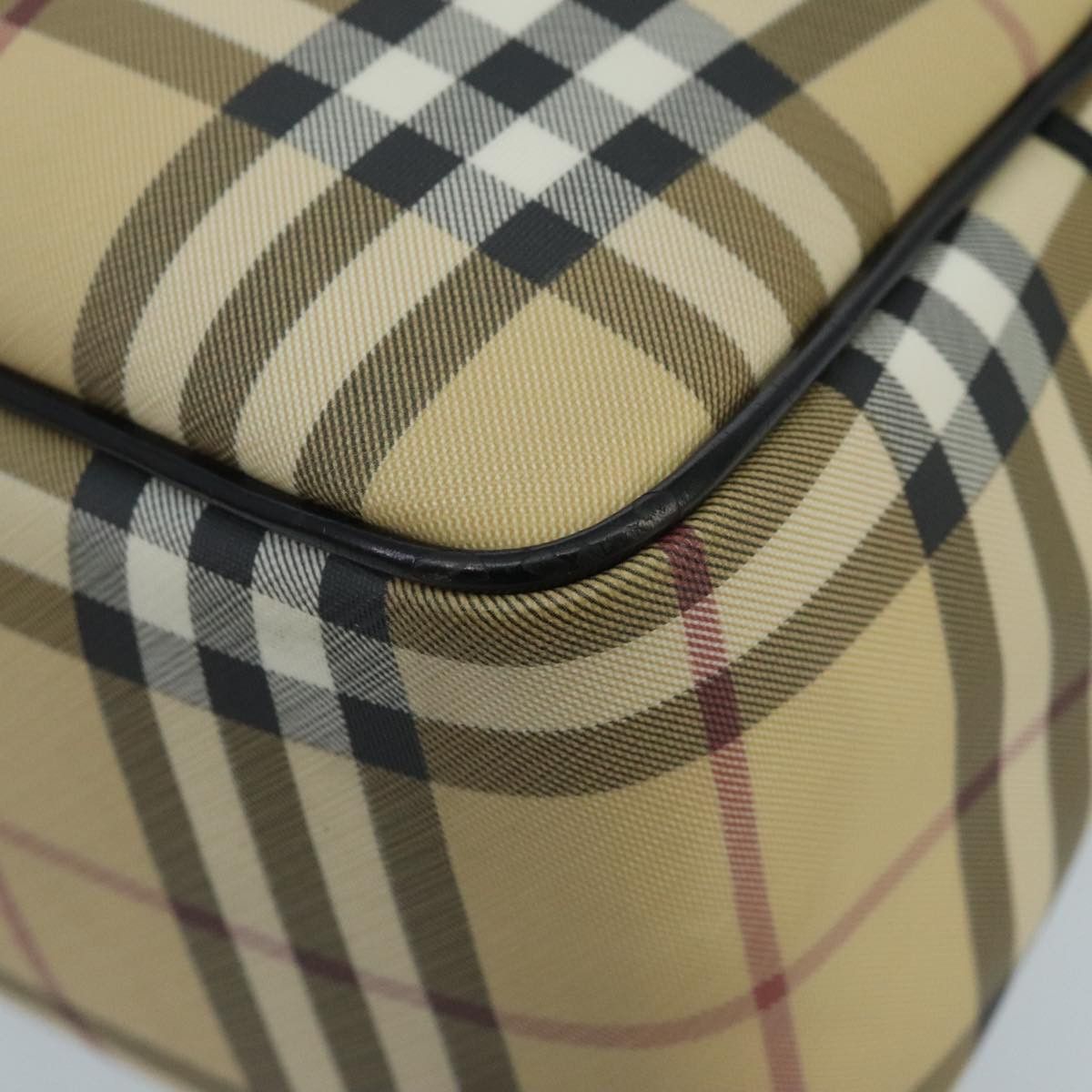 Burberry Nova Check Beige Canvas Handbag (Pre-Owned) Size ONE SIZE - 7 Thumbnail