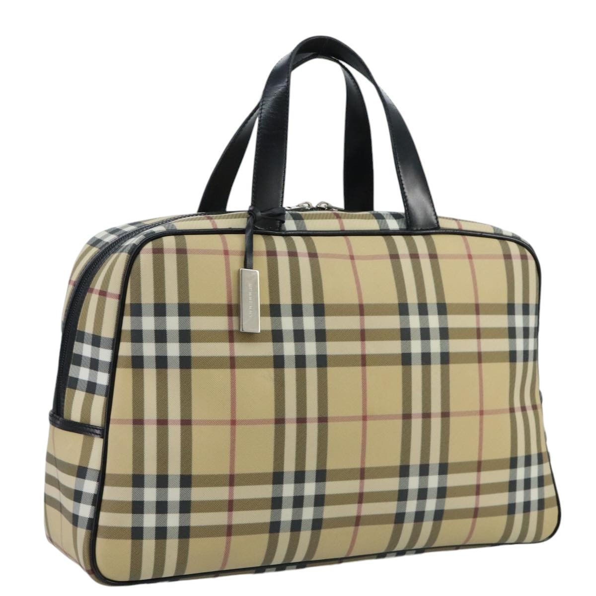 Burberry Nova Check Beige Canvas Handbag (Pre-Owned) Size ONE SIZE - 15 Thumbnail