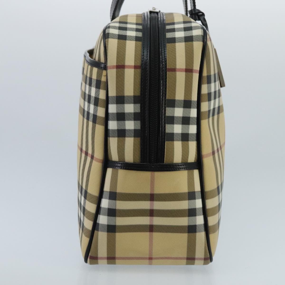Burberry Nova Check Beige Canvas Handbag (Pre-Owned) Size ONE SIZE - 4 Thumbnail