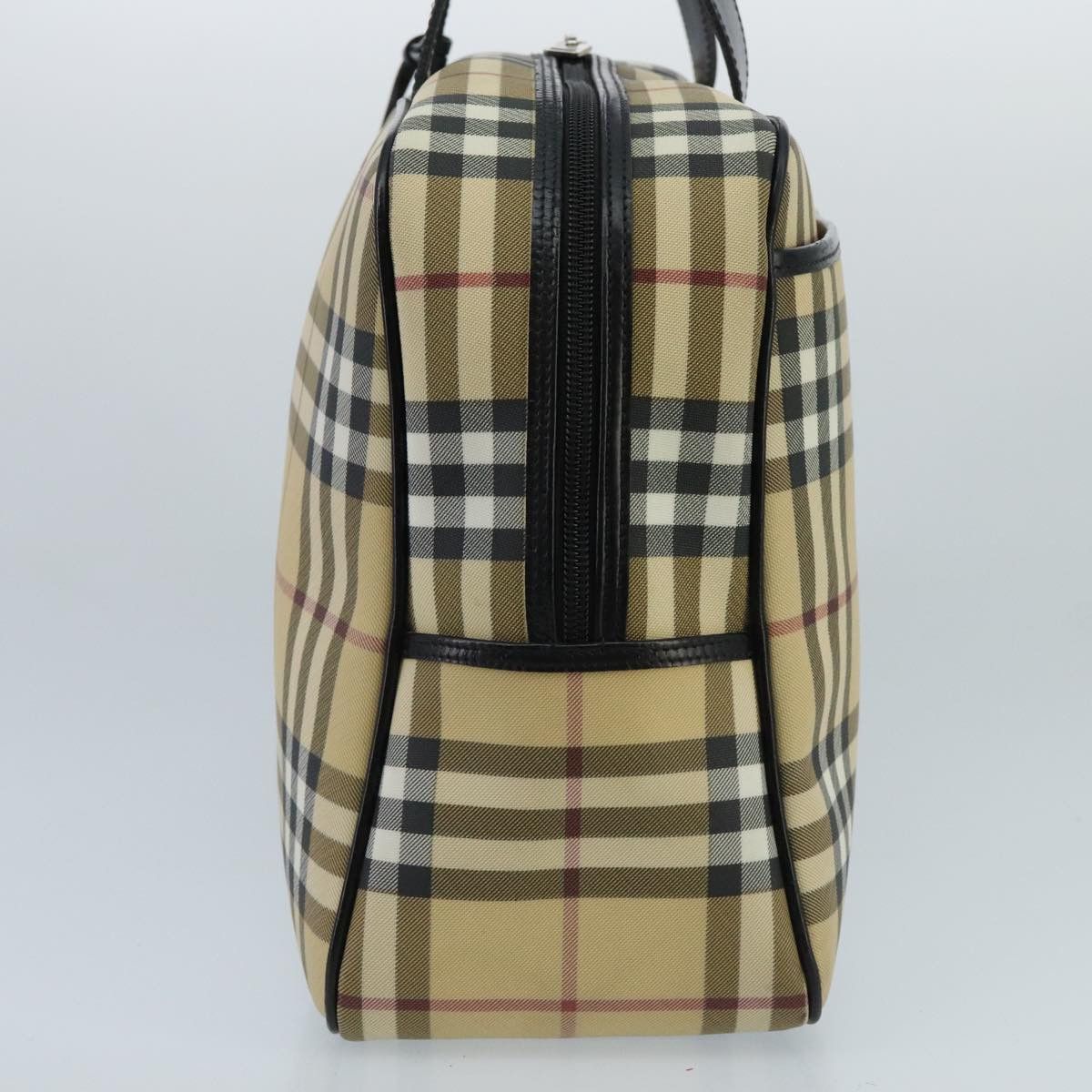 Burberry Nova Check Beige Canvas Handbag (Pre-Owned) Size ONE SIZE - 3 Thumbnail