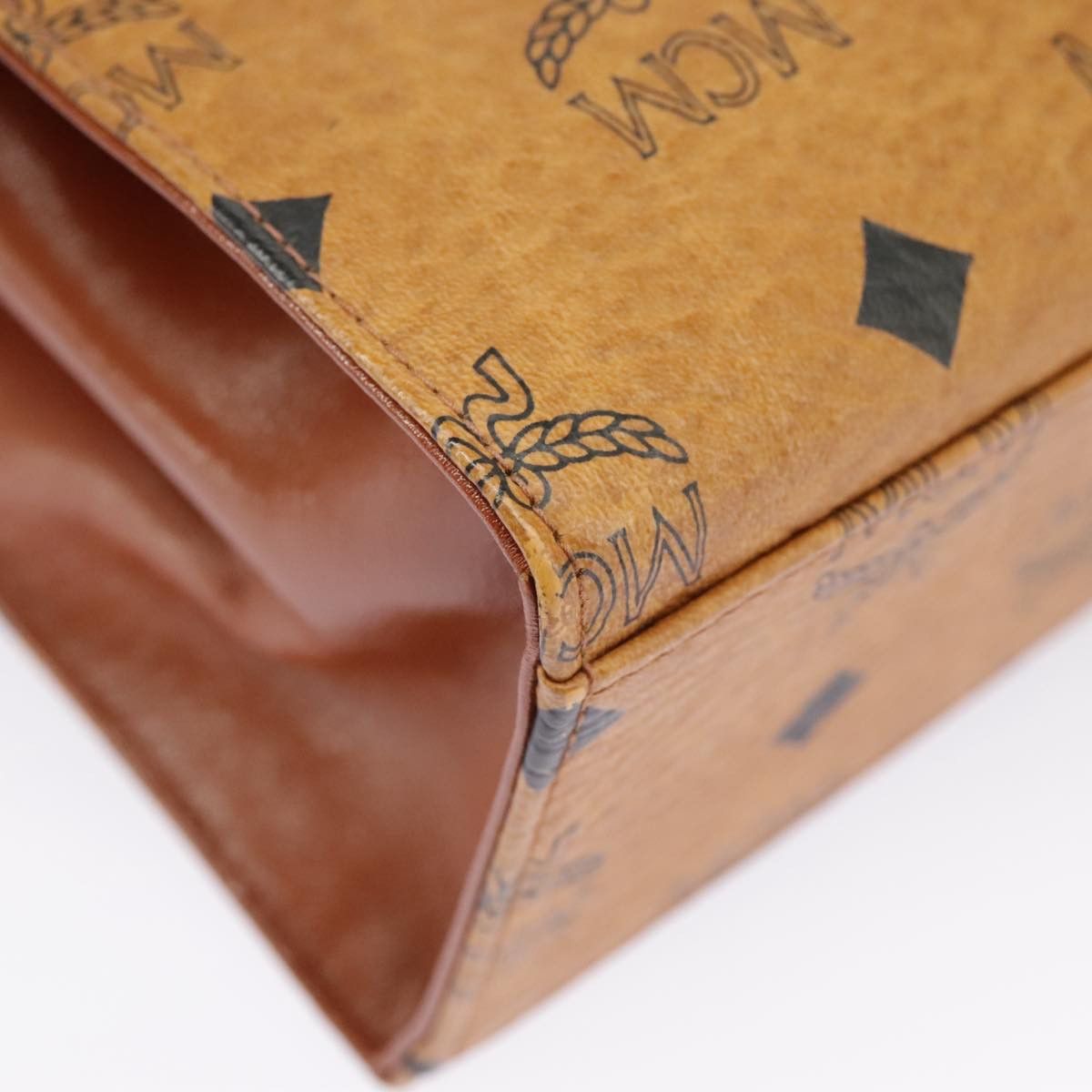 MCM Visetos Brown Canvas Handbag (Pre-Owned) Size ONE SIZE - 9 Thumbnail
