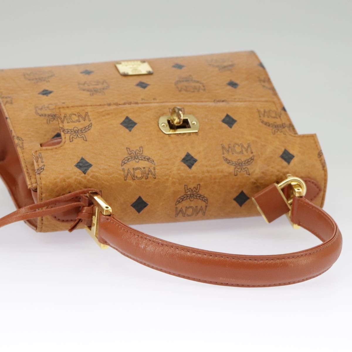 MCM Visetos Brown Canvas Handbag (Pre-Owned) Size ONE SIZE - 5 Thumbnail