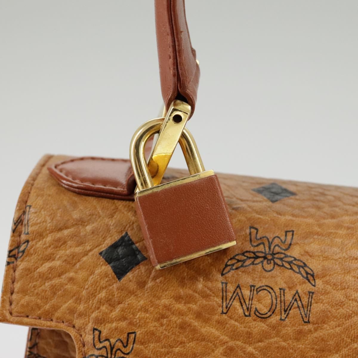 MCM Visetos Brown Canvas Handbag (Pre-Owned) Size ONE SIZE - 12 Thumbnail