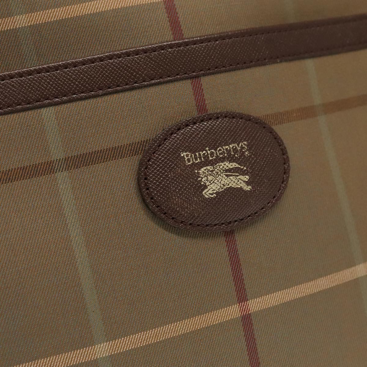 Burberry Nova Check Beige Canvas Shoulder Bag (Pre-Owned) Size ONE SIZE - 13 Thumbnail