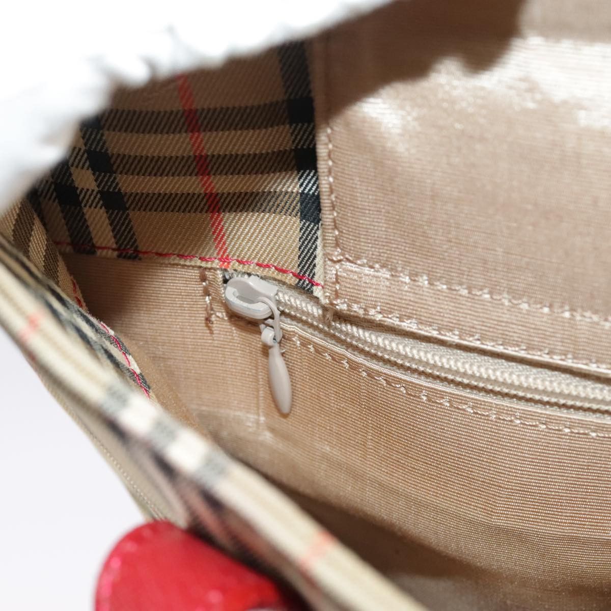 Burberry Nova Check Beige Canvas Tote Bag (Pre-Owned) Size ONE SIZE - 11 Thumbnail