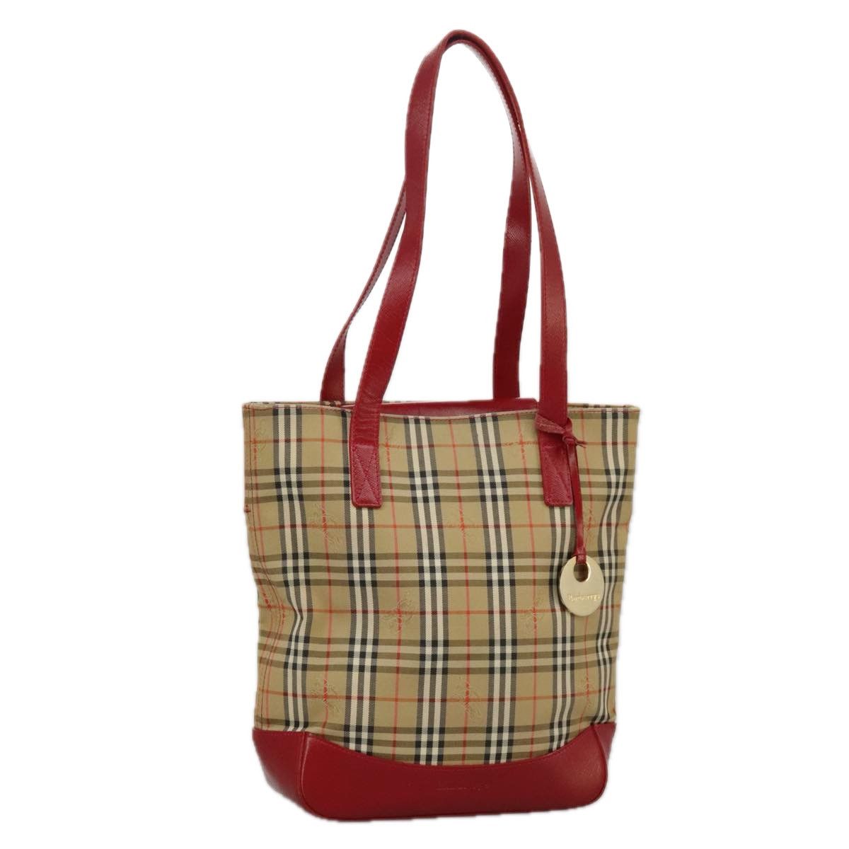 Burberry Nova Check Beige Canvas Tote Bag (Pre-Owned) Size ONE SIZE - 15 Thumbnail