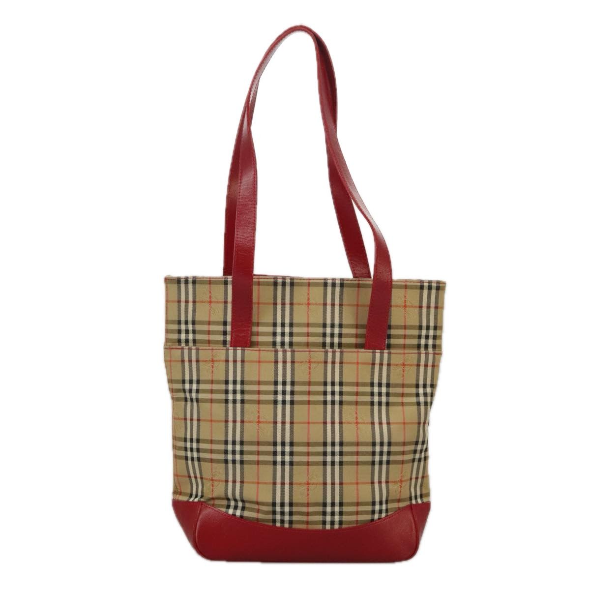 Burberry Nova Check Beige Canvas Tote Bag (Pre-Owned) Size ONE SIZE - 2 Thumbnail