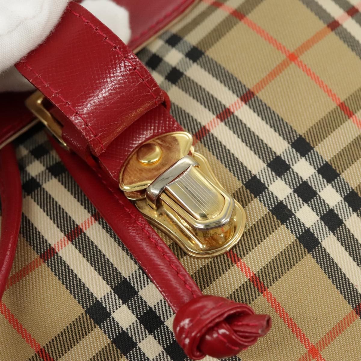 Burberry Nova Check Beige Canvas Backpack Bag (Pre-Owned) Size ONE SIZE - 14 Thumbnail