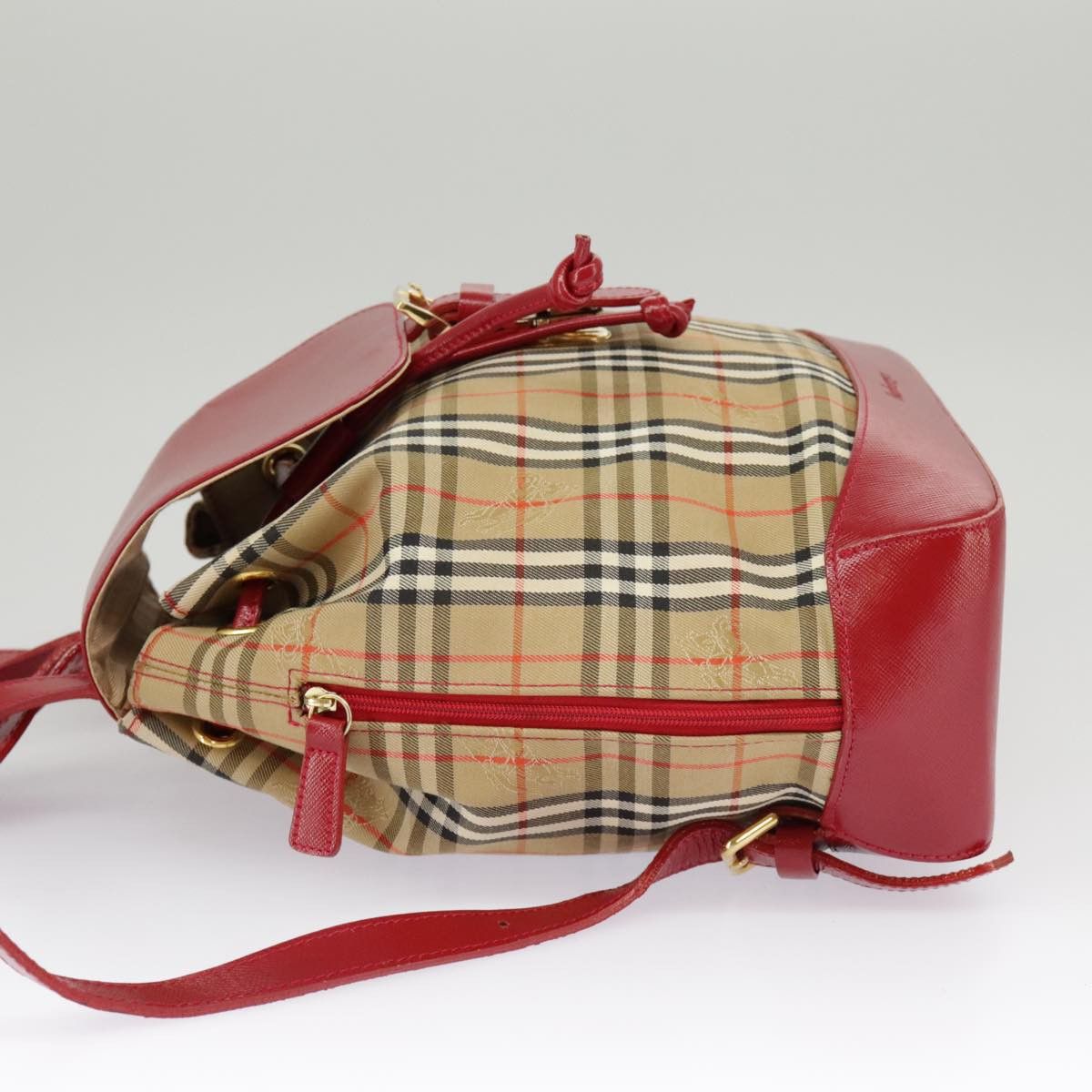 Burberry Nova Check Beige Canvas Backpack Bag (Pre-Owned) Size ONE SIZE - 3 Thumbnail