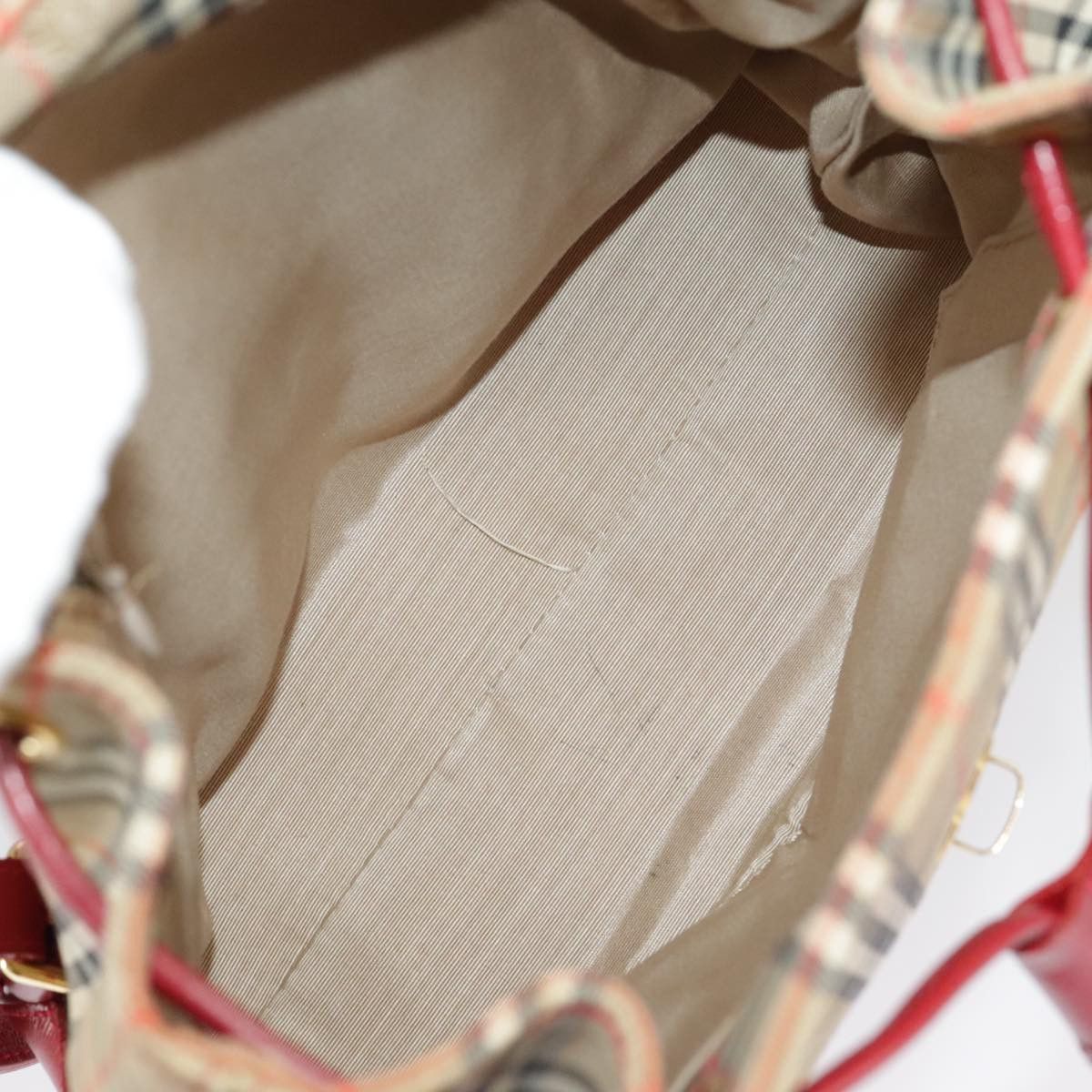 Burberry Nova Check Beige Canvas Backpack Bag (Pre-Owned) Size ONE SIZE - 16 Thumbnail