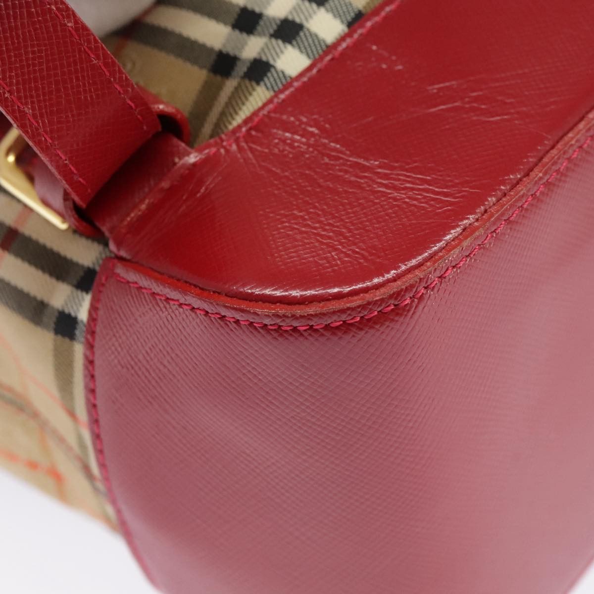 Burberry Nova Check Beige Canvas Backpack Bag (Pre-Owned) Size ONE SIZE - 9 Thumbnail