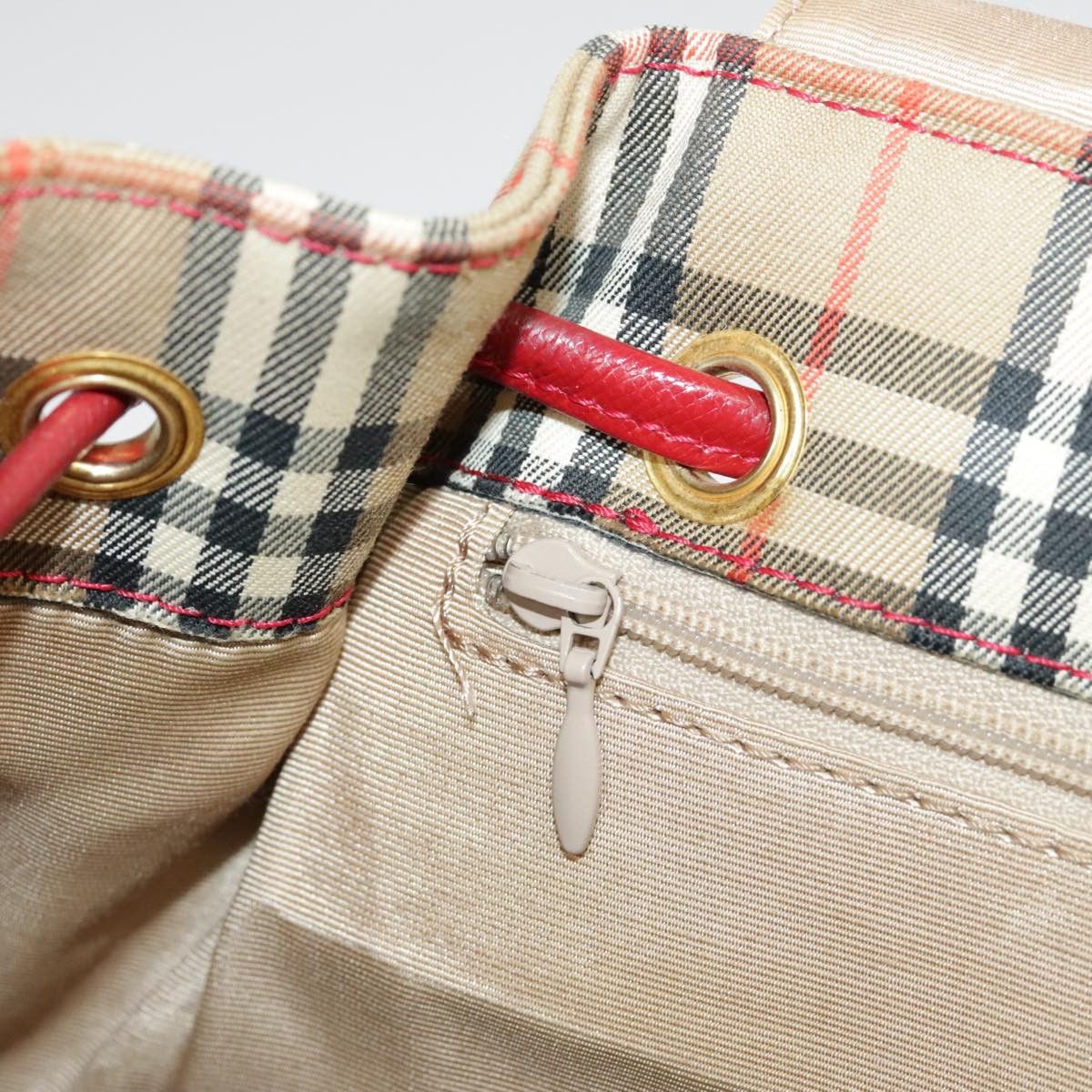 Burberry Nova Check Beige Canvas Backpack Bag (Pre-Owned) Size ONE SIZE - 15 Thumbnail