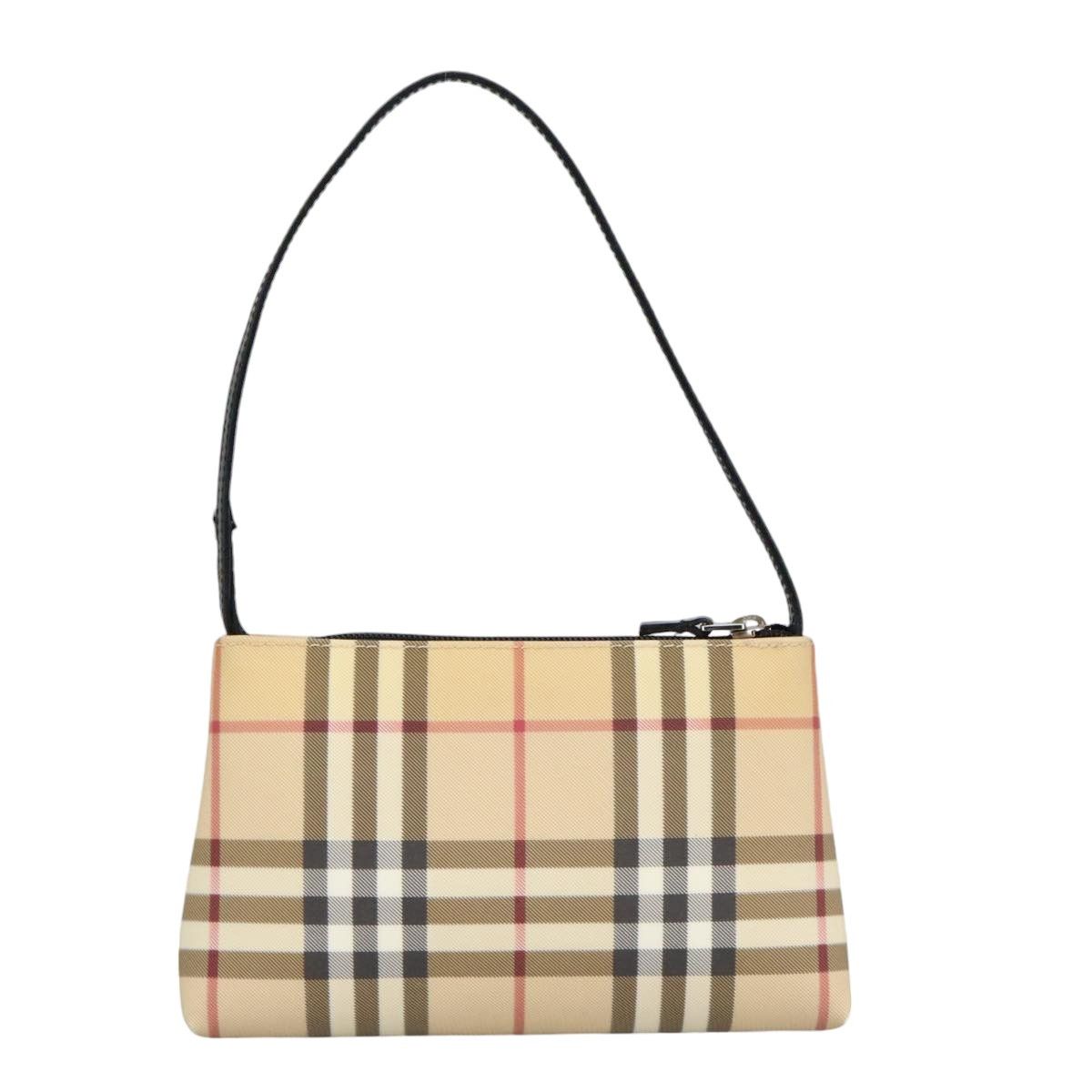 Burberry Nova Check Beige Canvas Handbag (Pre-Owned) Size ONE SIZE - 2 Thumbnail