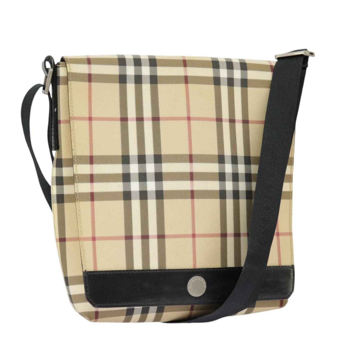 Burberry Nova Check Beige Canvas Shoulder Bag (Pre-Owned) Size ONE SIZE - 19 Thumbnail