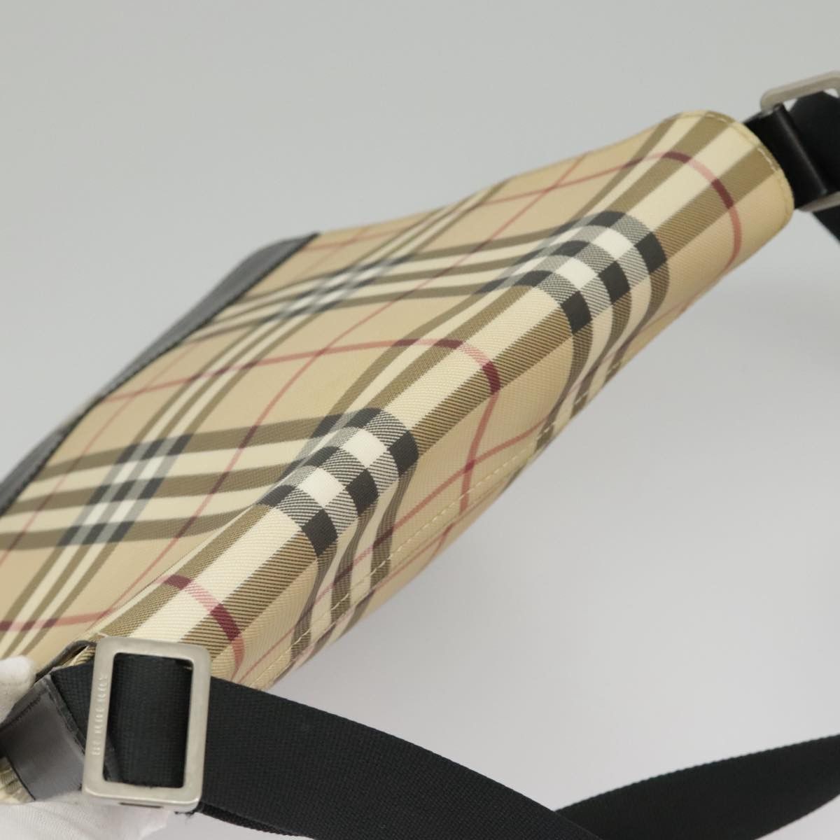 Burberry Nova Check Beige Canvas Shoulder Bag (Pre-Owned) Size ONE SIZE - 20 Thumbnail