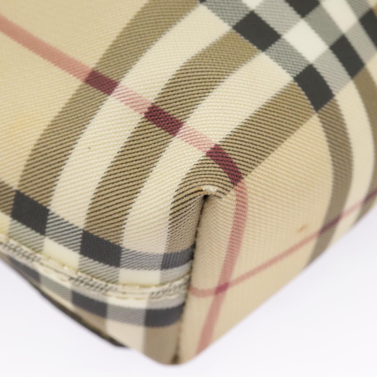 Burberry Nova Check Beige Canvas Shoulder Bag (Pre-Owned) Size ONE SIZE - 9 Thumbnail