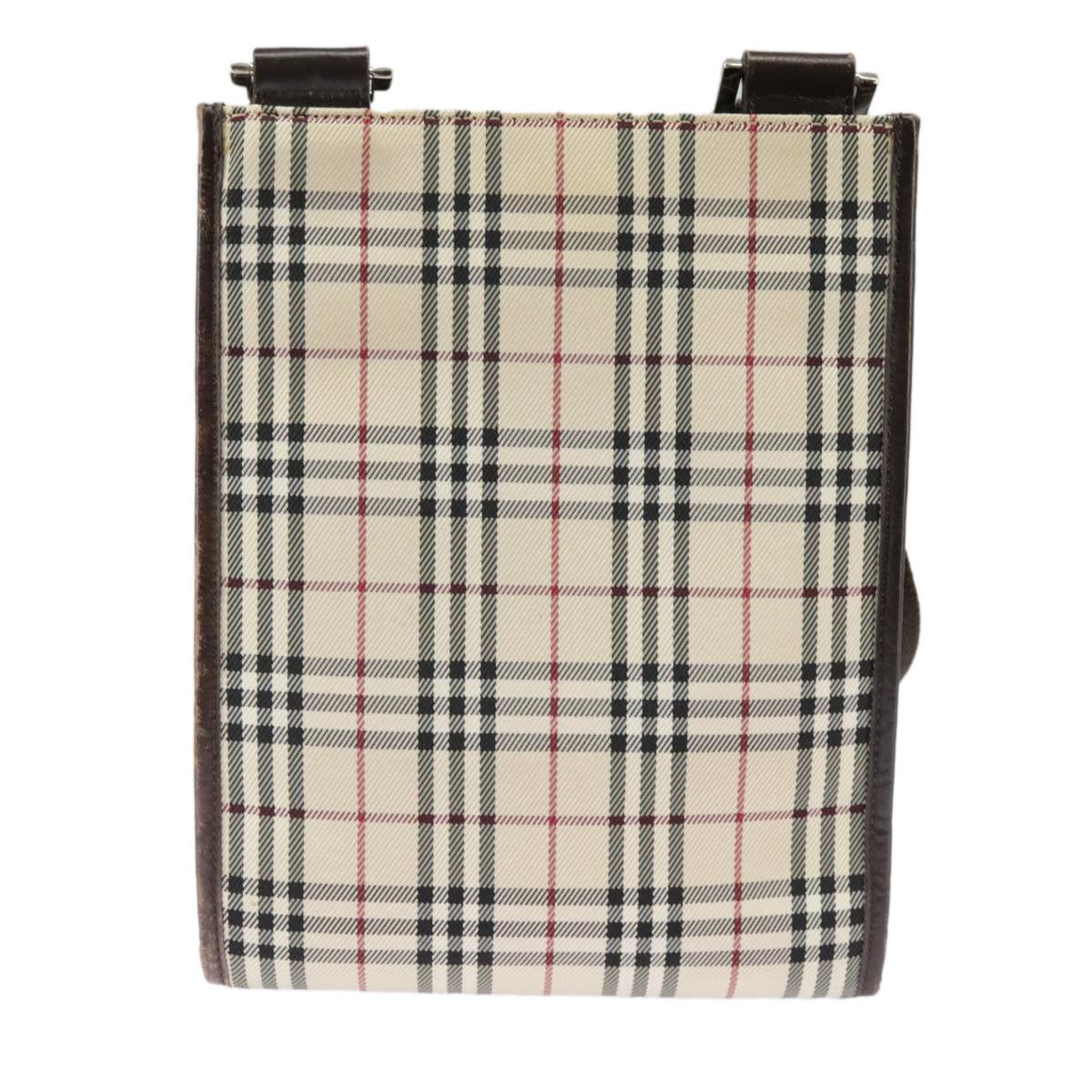 Burberry Nova Check Beige Canvas Shoulder Bag (Pre-Owned) Size ONE SIZE - 2 Thumbnail