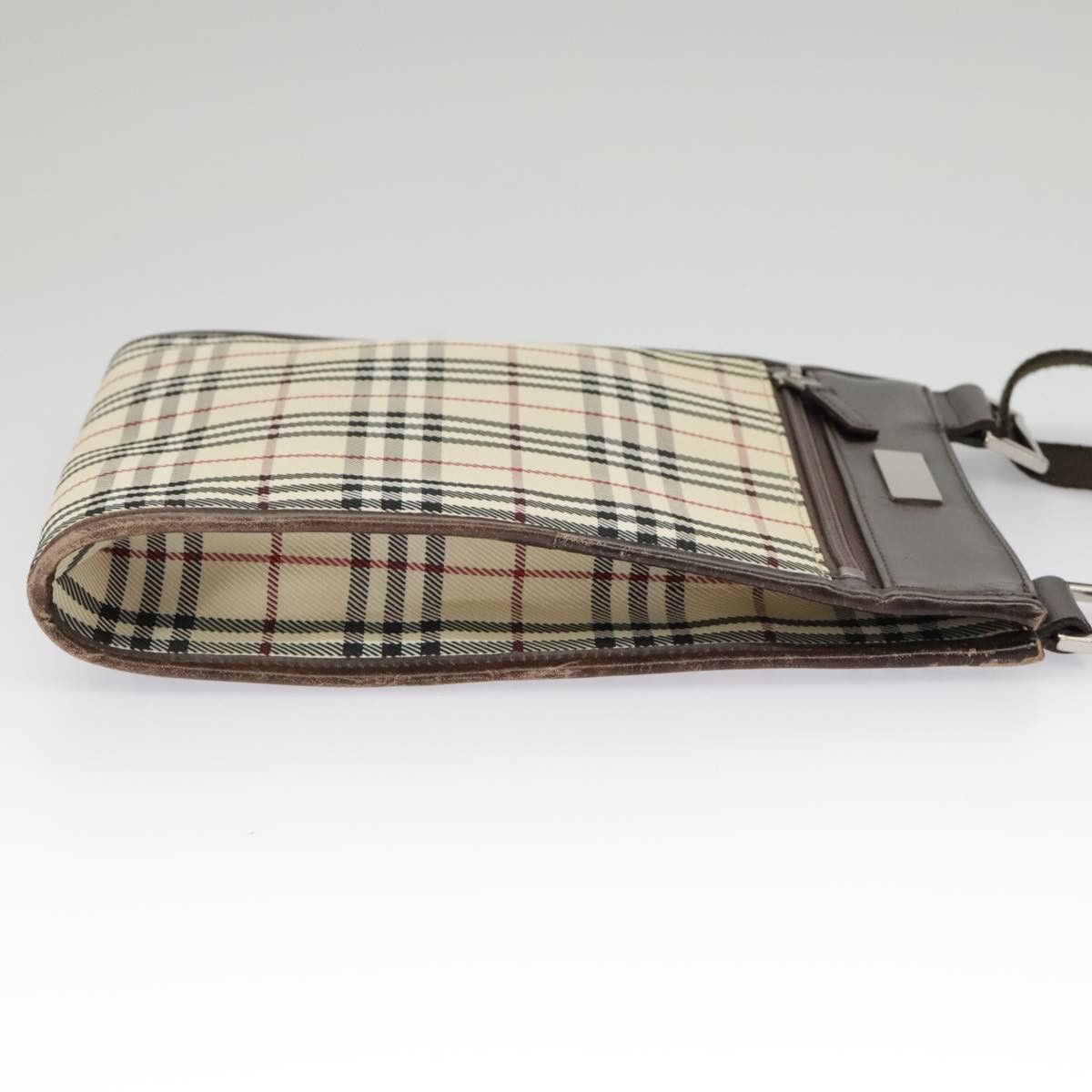 Burberry Nova Check Beige Canvas Shoulder Bag (Pre-Owned) Size ONE SIZE - 4 Thumbnail