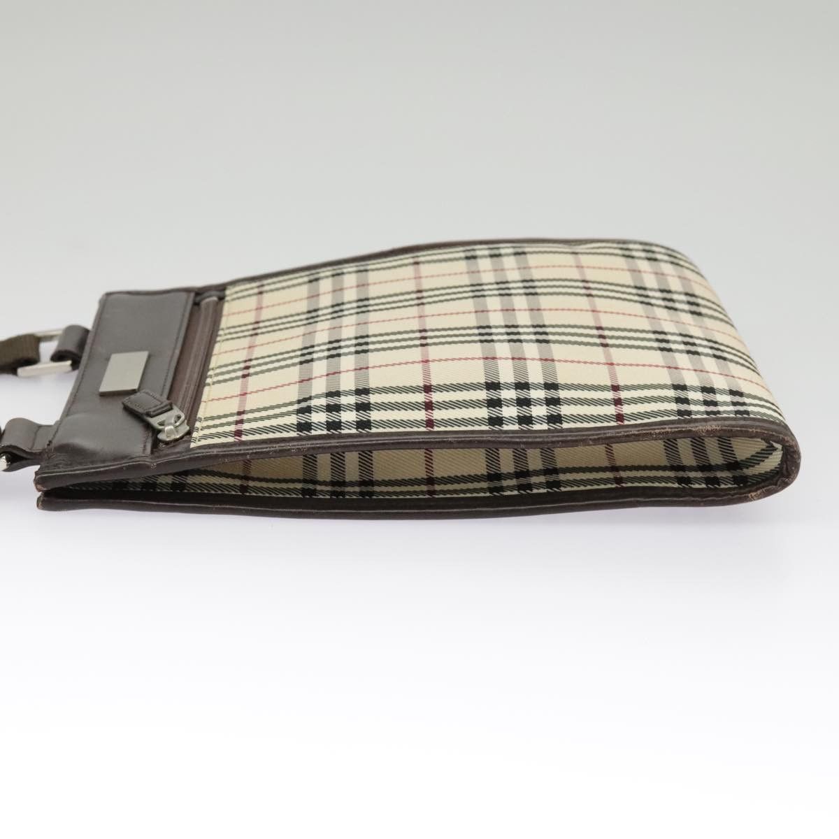 Burberry Nova Check Beige Canvas Shoulder Bag (Pre-Owned) Size ONE SIZE - 3 Thumbnail