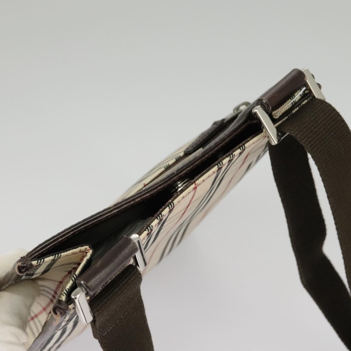 Burberry Nova Check Beige Canvas Shoulder Bag (Pre-Owned) Size ONE SIZE - 17 Thumbnail