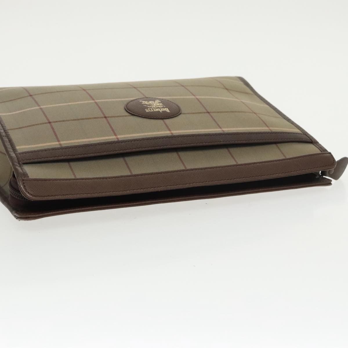 Burberry Brown Canvas Clutch Bag (Pre-Owned) Size ONE SIZE - 13 Thumbnail