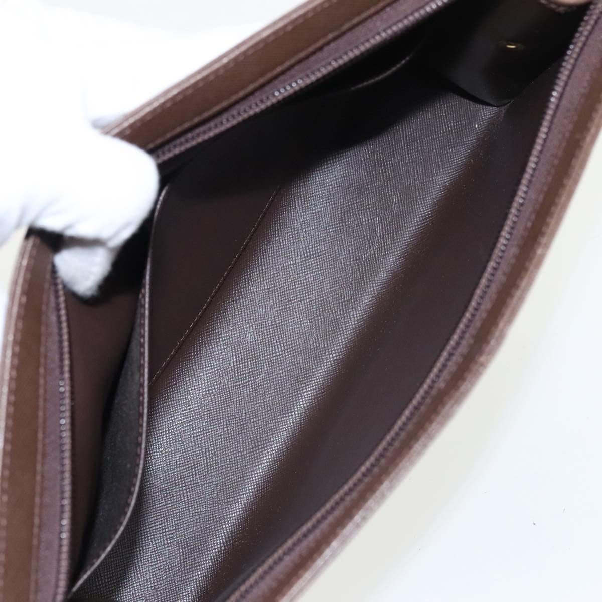Burberry Brown Canvas Clutch Bag (Pre-Owned) Size ONE SIZE - 11 Thumbnail