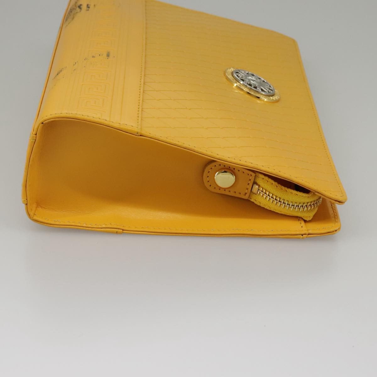 Versace Yellow Leather Clutch Bag (Pre-Owned) Size ONE SIZE - 4 Thumbnail