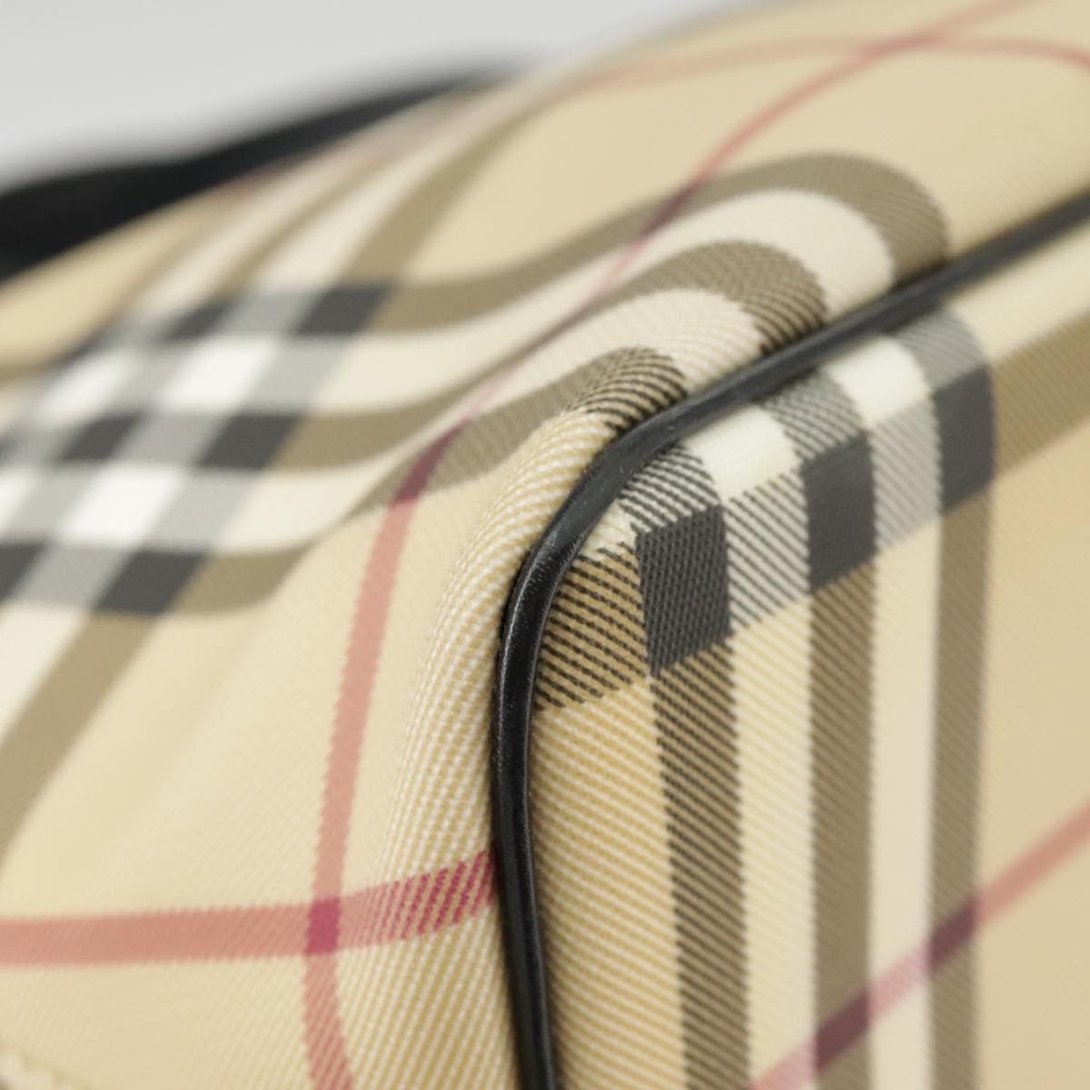 Burberry Nova Check Beige Canvas Handbag (Pre-Owned) Size ONE SIZE - 8 Thumbnail