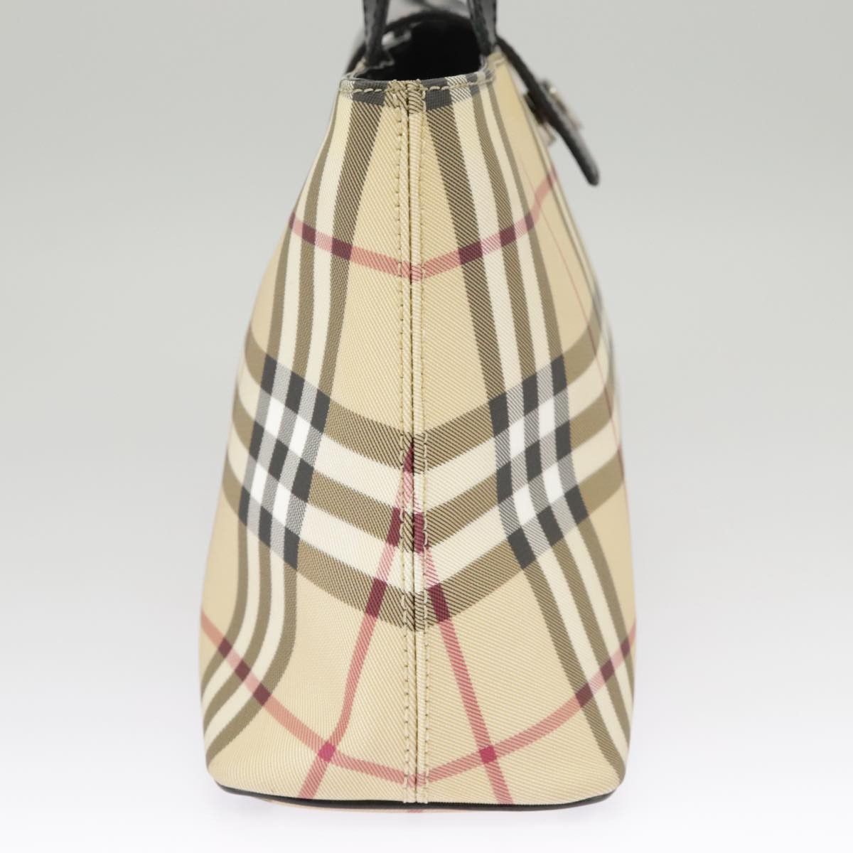 Burberry Nova Check Beige Canvas Handbag (Pre-Owned) Size ONE SIZE - 4 Thumbnail