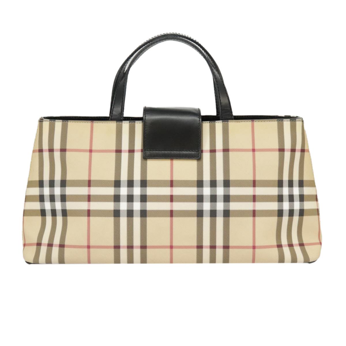Burberry Nova Check Beige Canvas Handbag (Pre-Owned) Size ONE SIZE - 2 Thumbnail