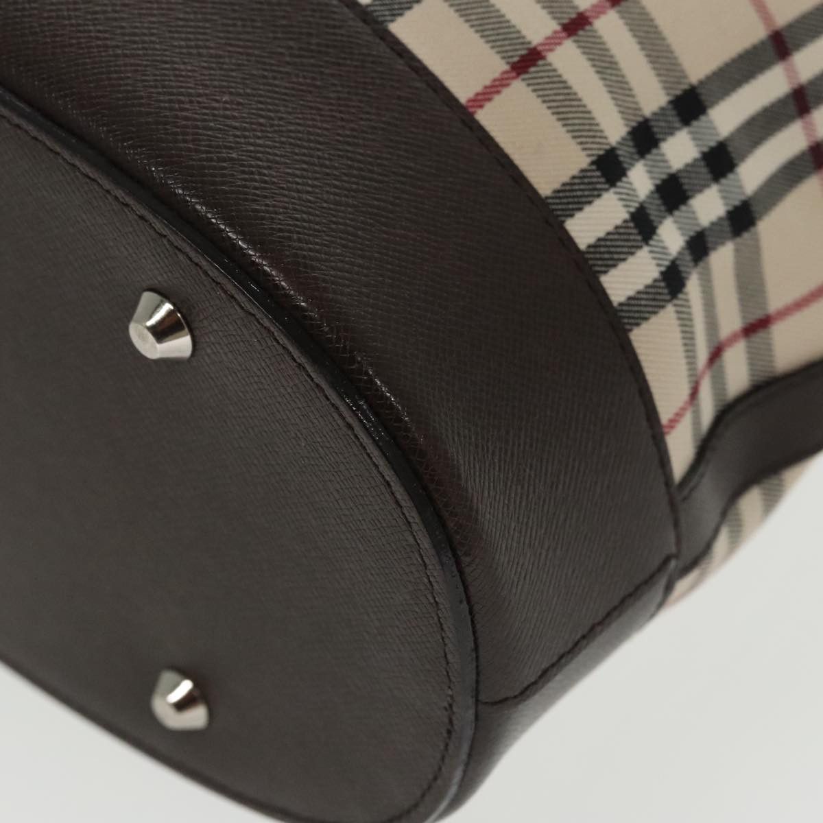 Burberry Nova Check Beige Canvas Tote Bag (Pre-Owned) Size ONE SIZE - 8 Thumbnail