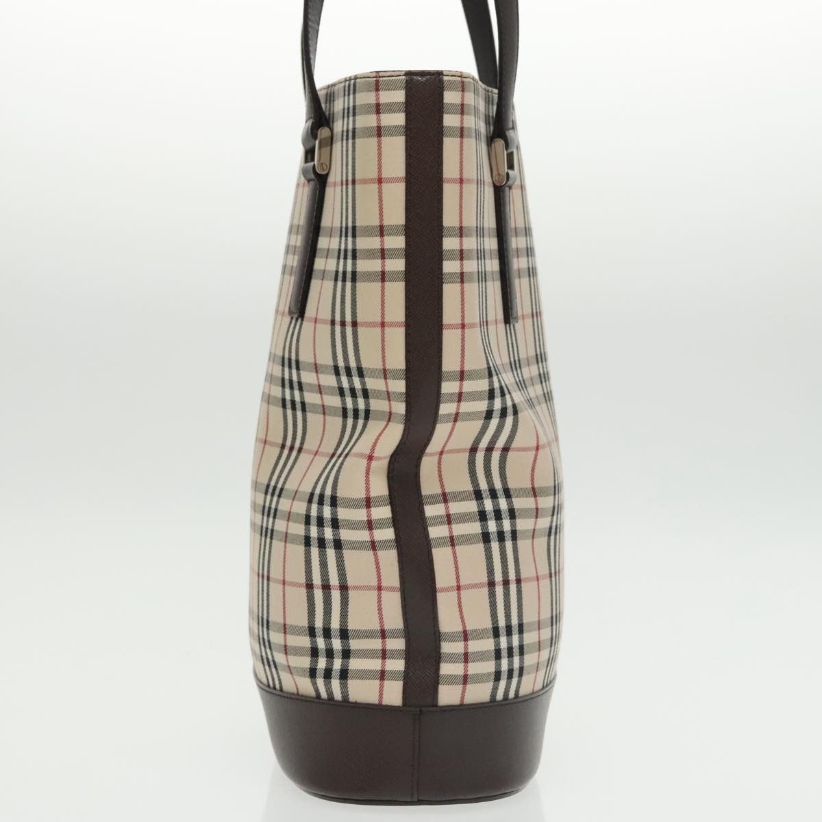 Burberry Nova Check Beige Canvas Tote Bag (Pre-Owned) Size ONE SIZE - 3 Thumbnail