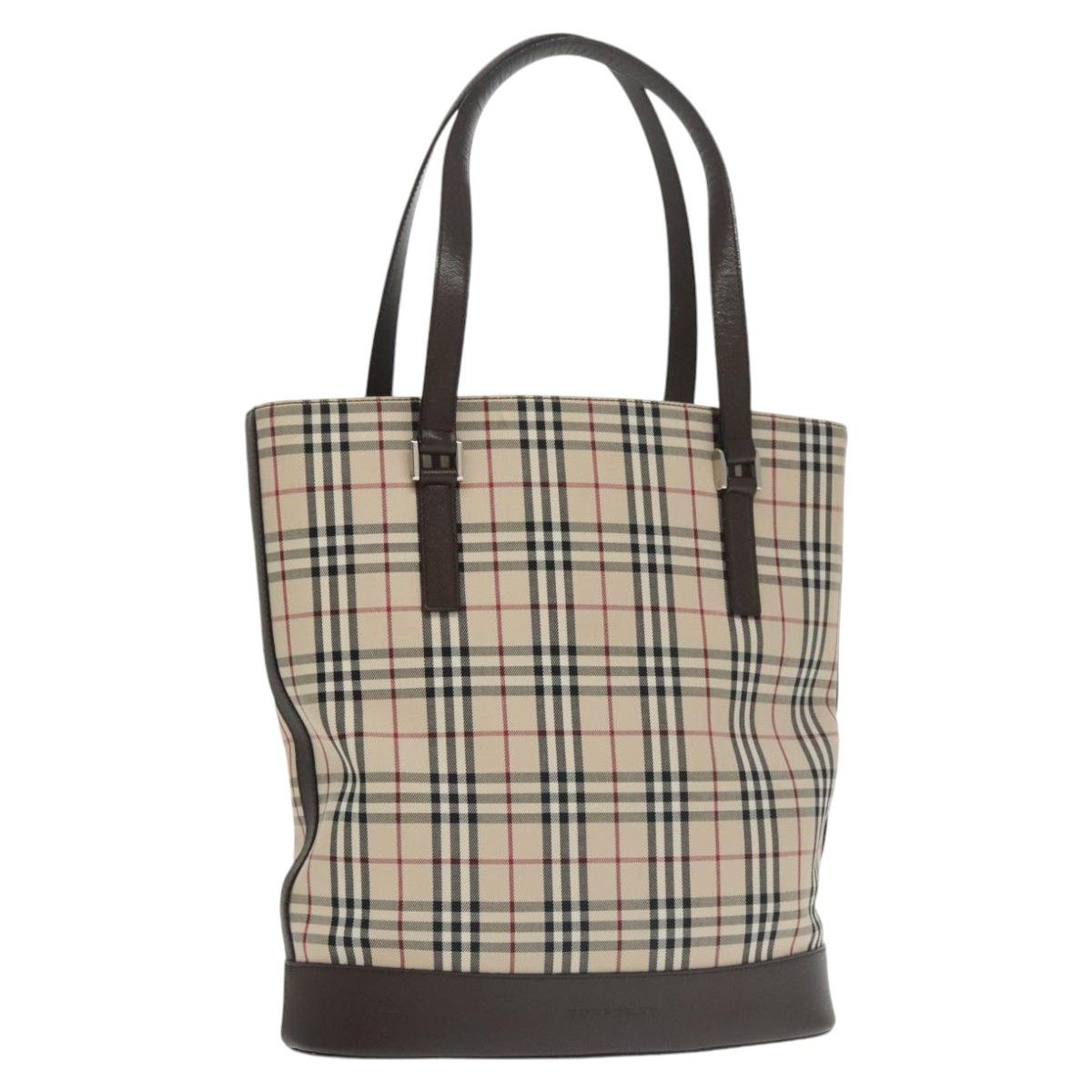 Burberry Nova Check Beige Canvas Tote Bag (Pre-Owned) Size ONE SIZE - 17 Thumbnail