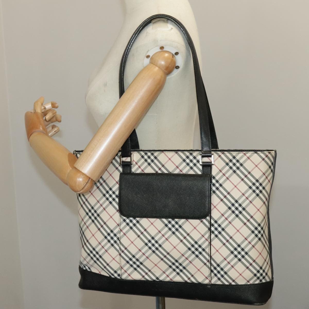 Burberry Nova Check Beige Canvas Tote Bag (Pre-Owned) Size ONE SIZE - 19 Thumbnail