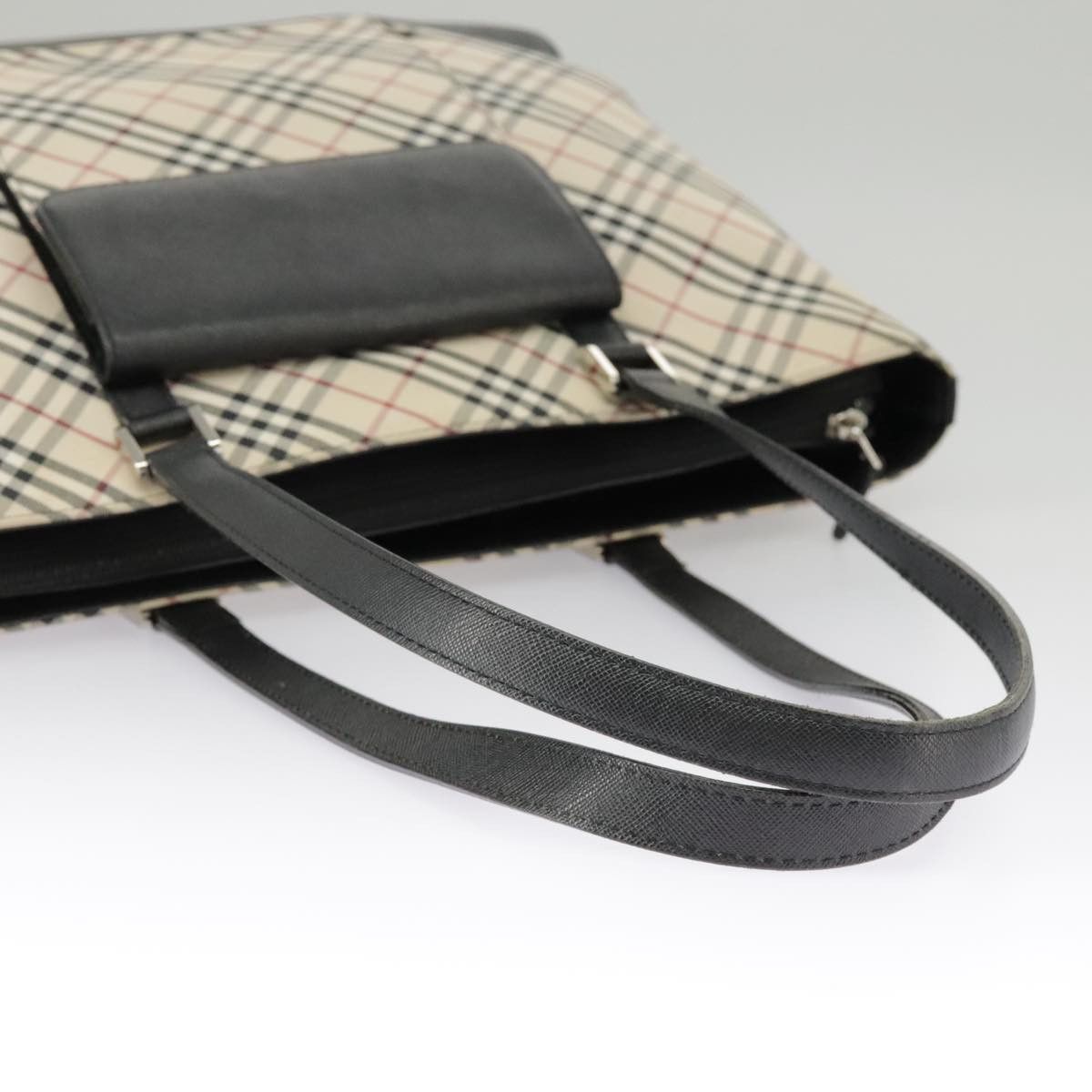 Burberry Nova Check Beige Canvas Tote Bag (Pre-Owned) Size ONE SIZE - 5 Thumbnail