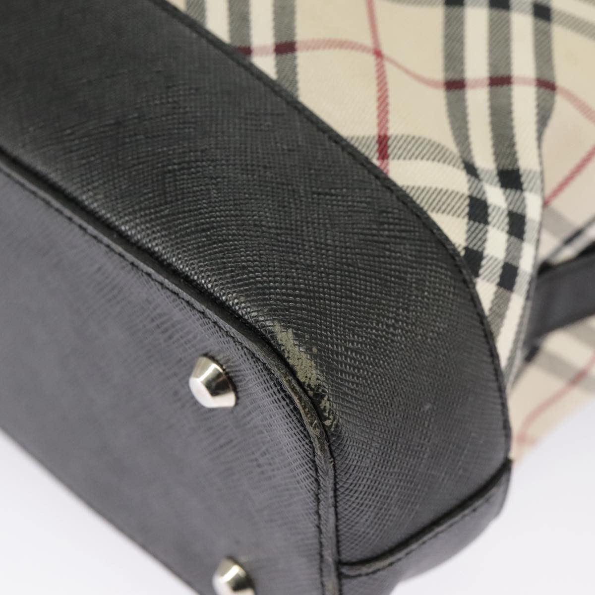 Burberry Nova Check Beige Canvas Tote Bag (Pre-Owned) Size ONE SIZE - 10 Thumbnail
