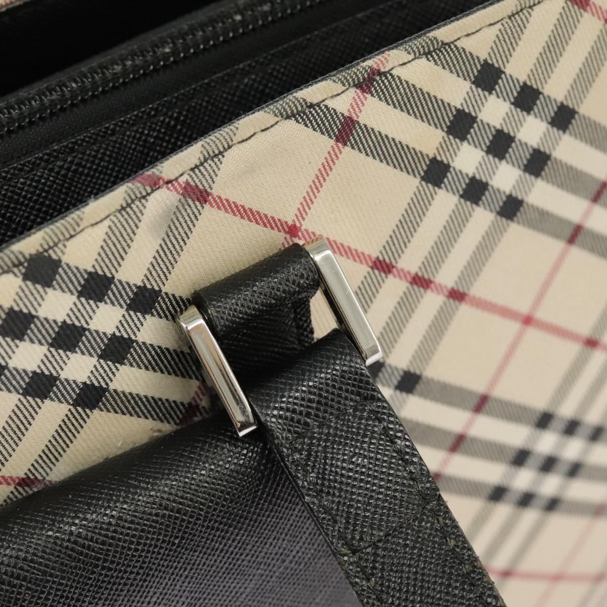 Burberry Nova Check Beige Canvas Tote Bag (Pre-Owned) Size ONE SIZE - 16 Thumbnail