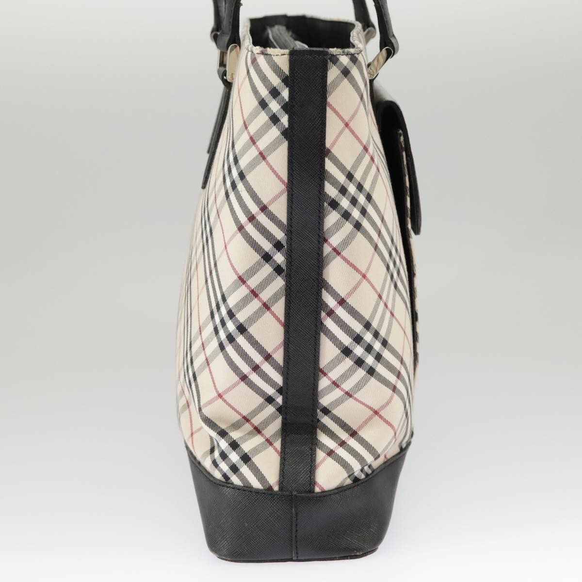 Burberry Nova Check Beige Canvas Tote Bag (Pre-Owned) Size ONE SIZE - 4 Thumbnail