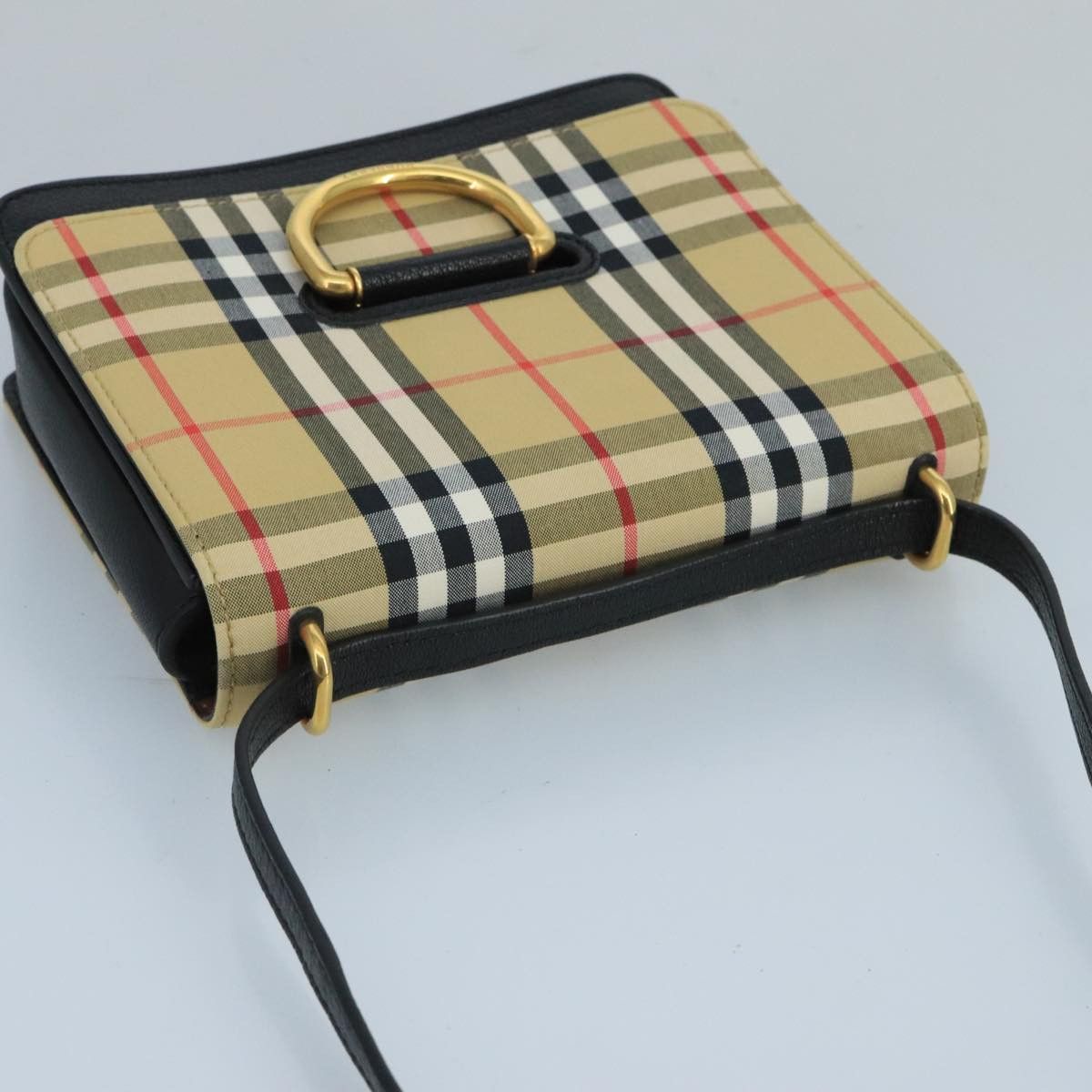 Burberry Nova Check Beige Canvas Shoulder Bag (Pre-Owned) Size ONE SIZE - 15 Thumbnail