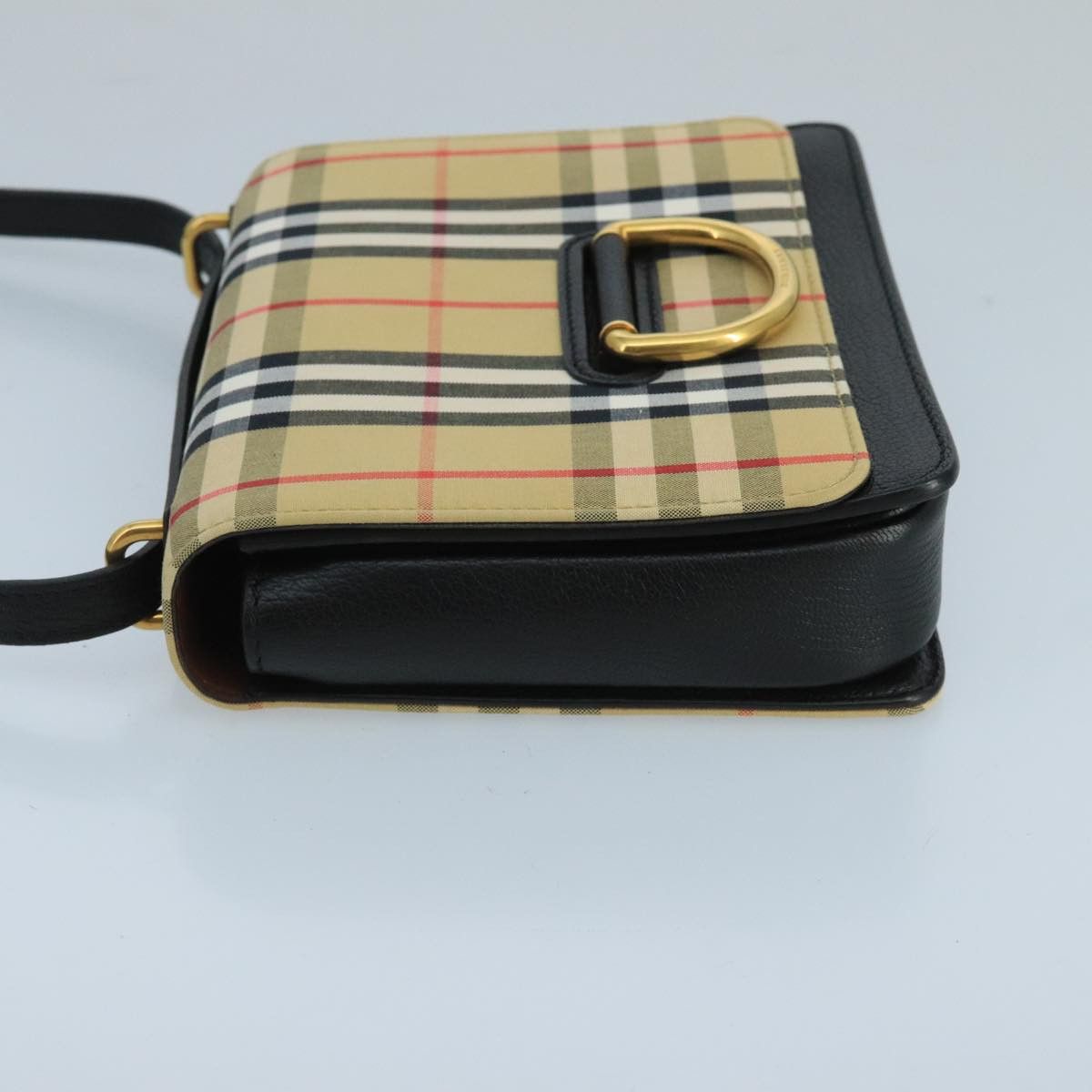 Burberry Nova Check Beige Canvas Shoulder Bag (Pre-Owned) Size ONE SIZE - 3 Thumbnail