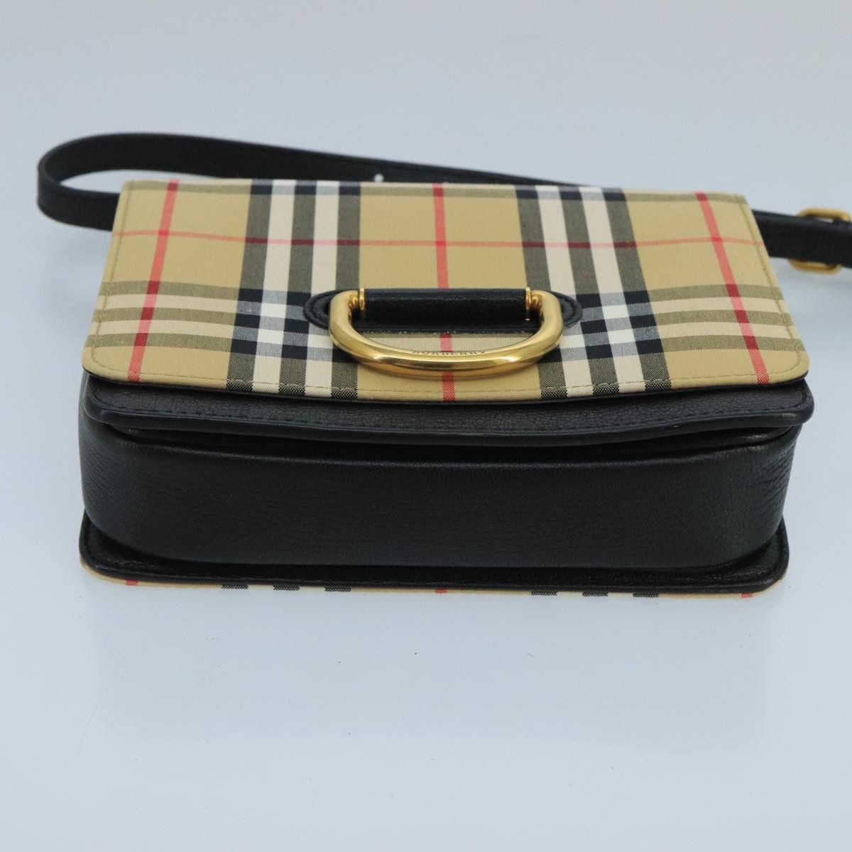 Burberry Nova Check Beige Canvas Shoulder Bag (Pre-Owned) Size ONE SIZE - 16 Thumbnail