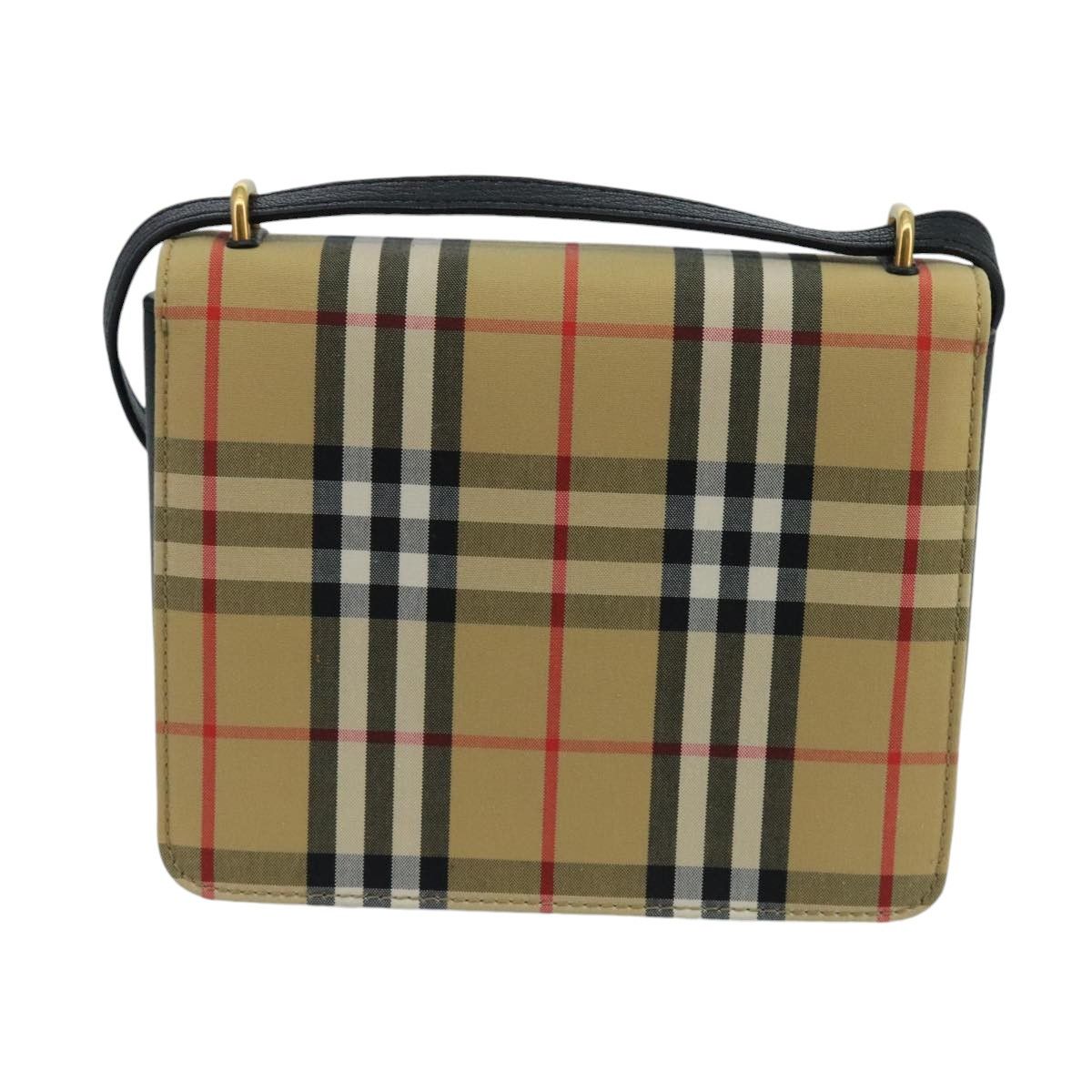 Burberry Nova Check Beige Canvas Shoulder Bag (Pre-Owned) Size ONE SIZE - 2 Thumbnail