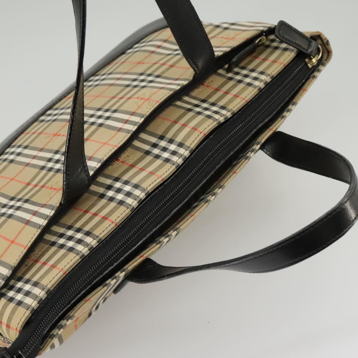 Burberry Nova Check Beige Canvas Handbag (Pre-Owned) Size ONE SIZE - 17 Thumbnail