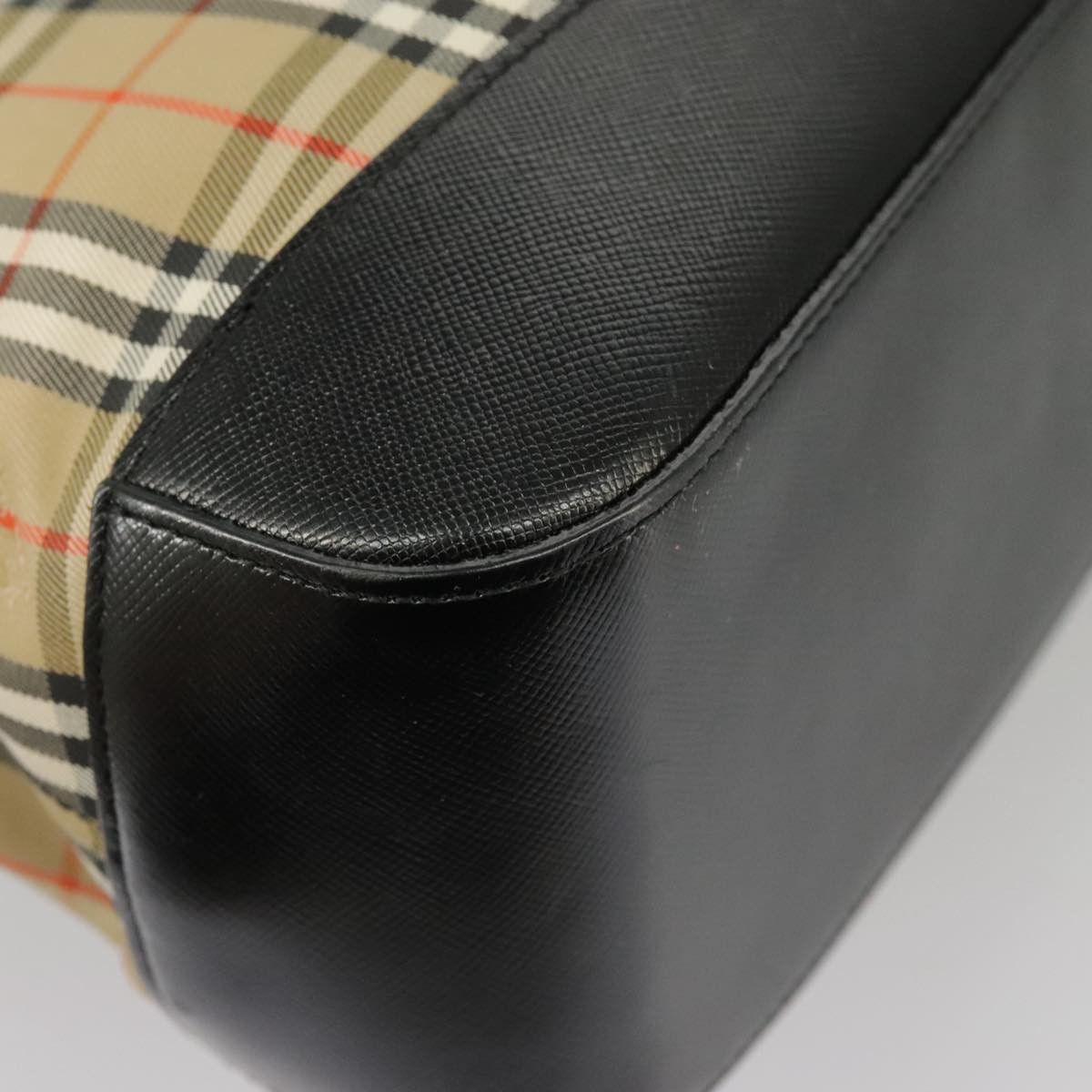 Burberry Nova Check Beige Canvas Handbag (Pre-Owned) Size ONE SIZE - 9 Thumbnail