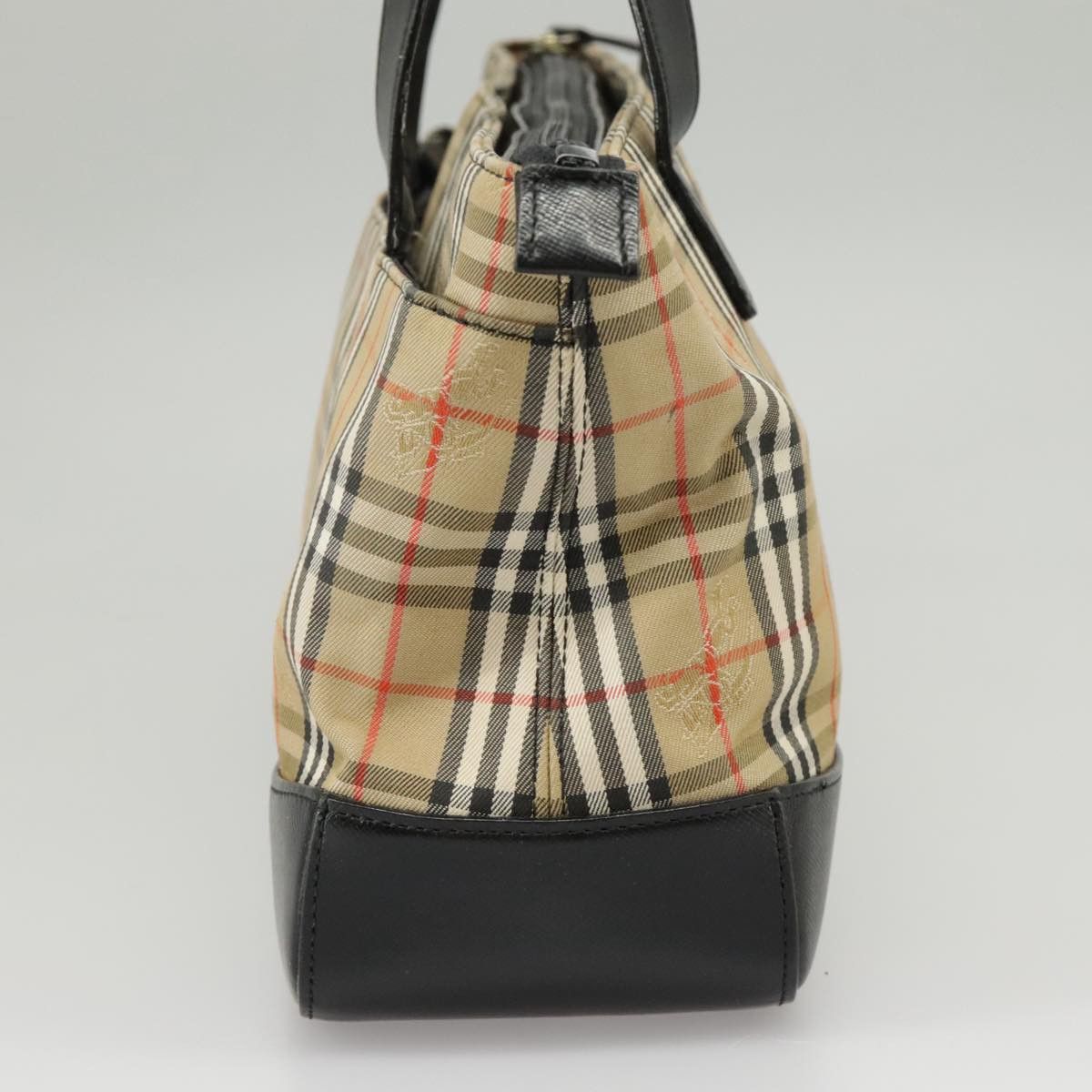 Burberry Nova Check Beige Canvas Handbag (Pre-Owned) Size ONE SIZE - 4 Thumbnail