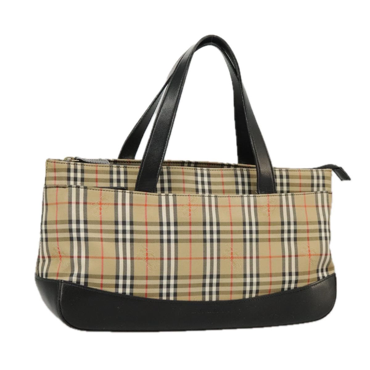 Burberry Nova Check Beige Canvas Handbag (Pre-Owned) Size ONE SIZE - 16 Thumbnail