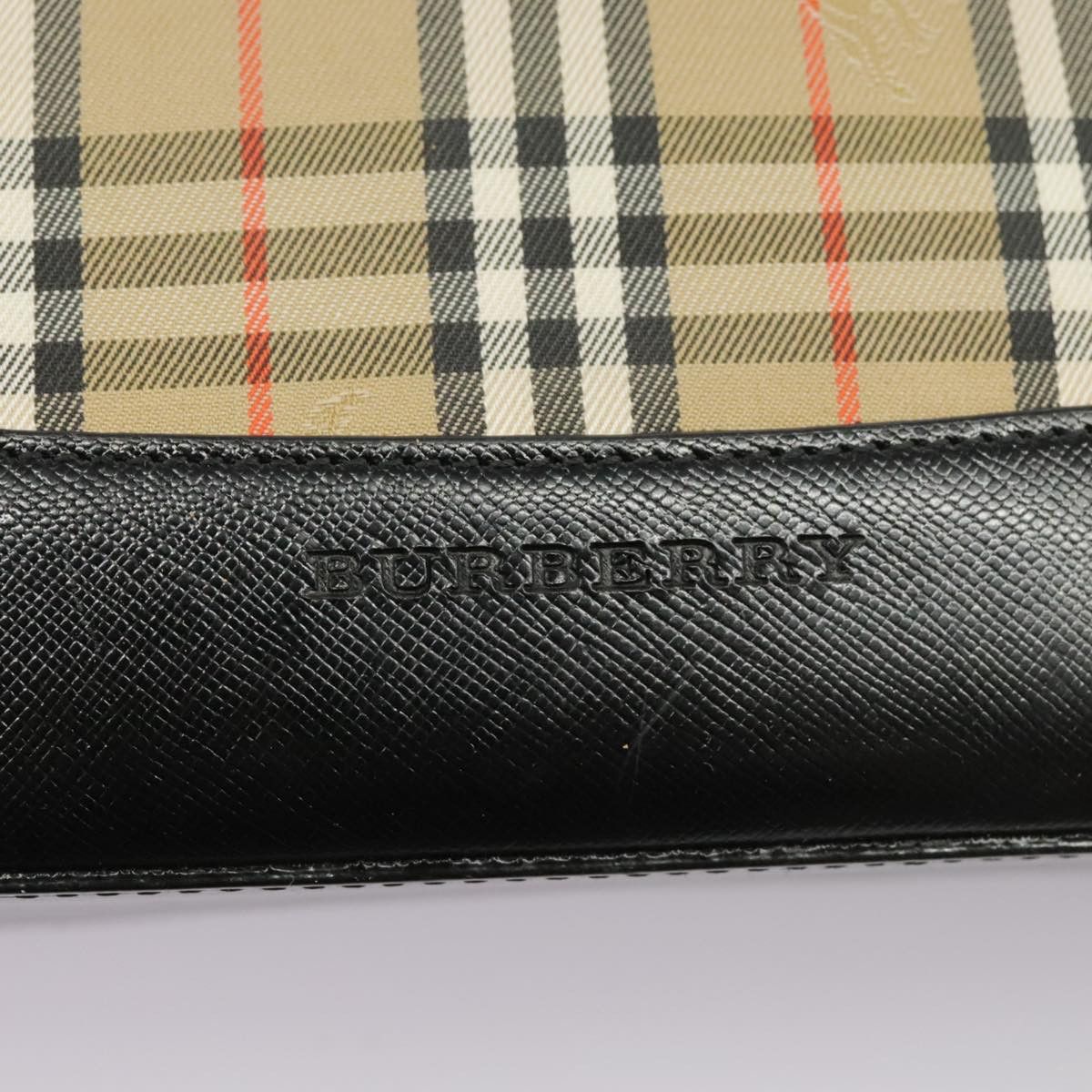 Burberry Nova Check Beige Canvas Handbag (Pre-Owned) Size ONE SIZE - 14 Thumbnail