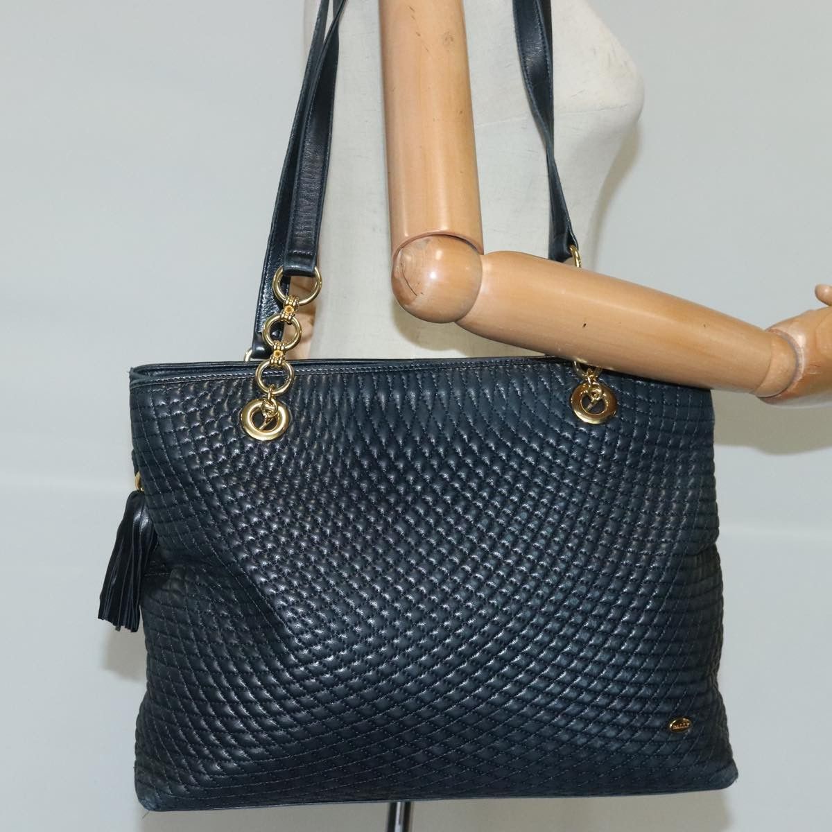 Bally Navy Leather Shoulder Bag (Pre-Owned) Size ONE SIZE - 17 Thumbnail